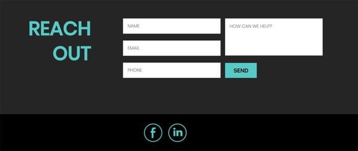 Psychotherapist website design should include a contact form on every page