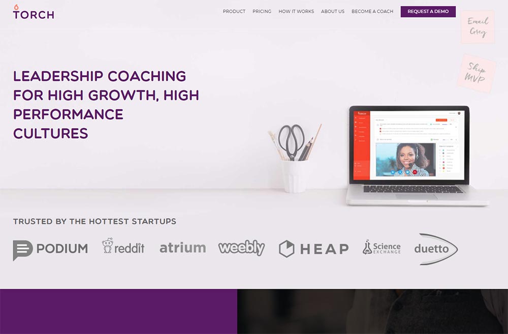 Torch Labs is a hot startup focusing on saas software for executive and leadership coaching