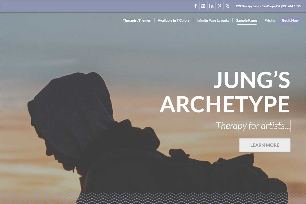 Jung's Archetype - a therapist website theme