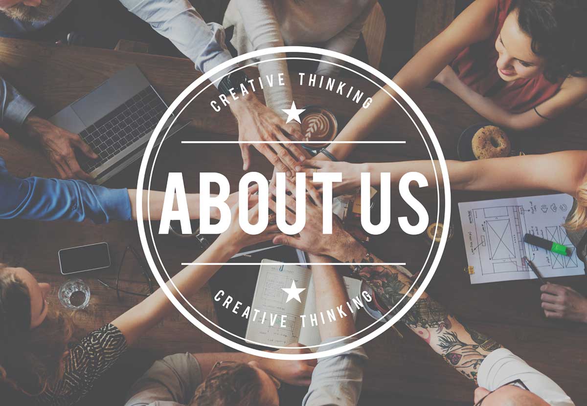 About us page for a web design company