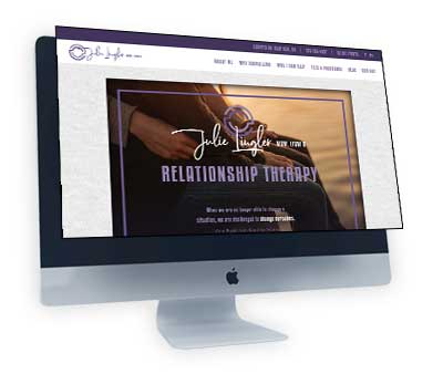 Julie Lingler Therapist Website Design Sample