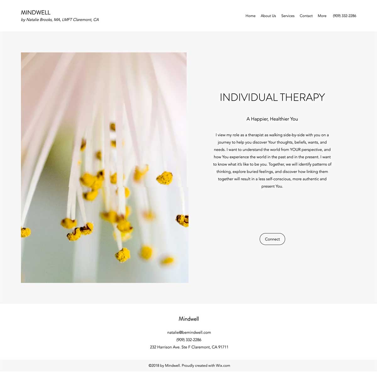 Be Mindwell - a therapist website sample