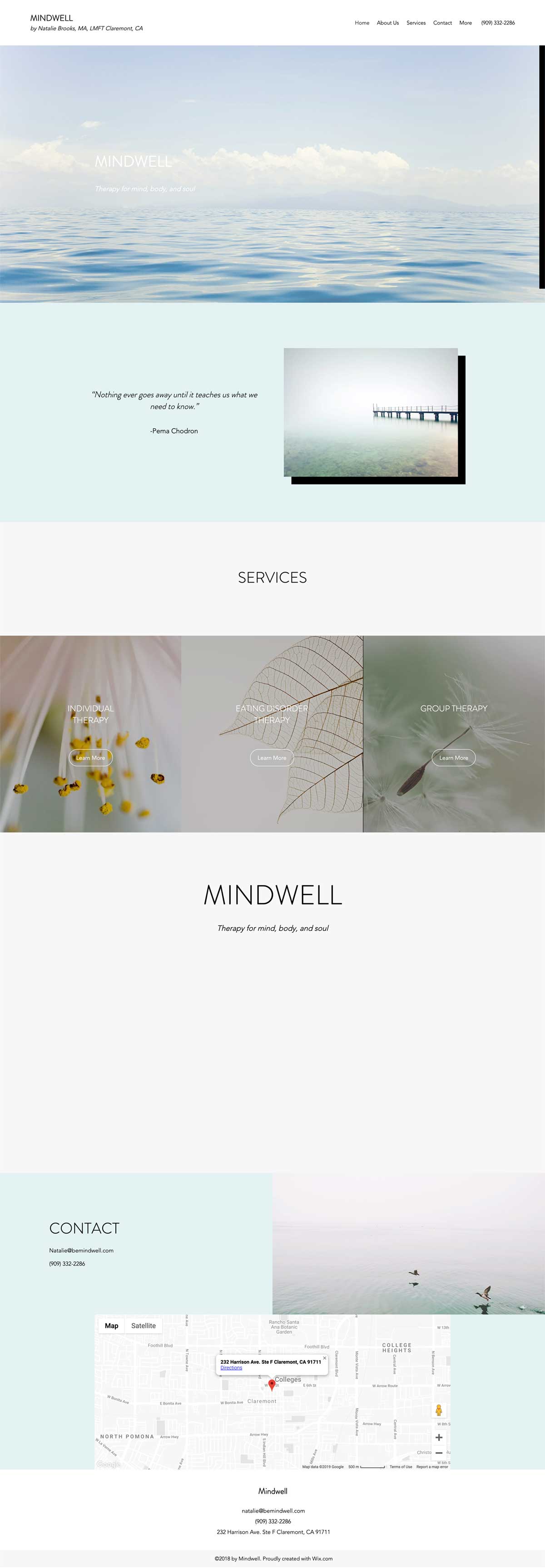Be Mindwell - a therapist website sample