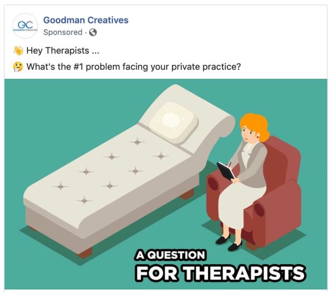 A question for therapists on Facebook