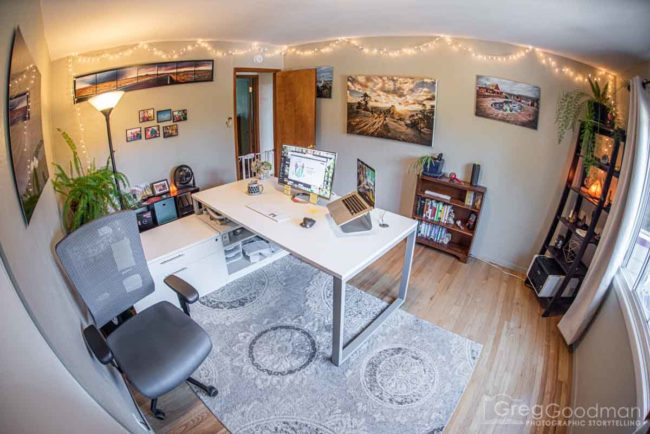 My home office in the summer of 2020