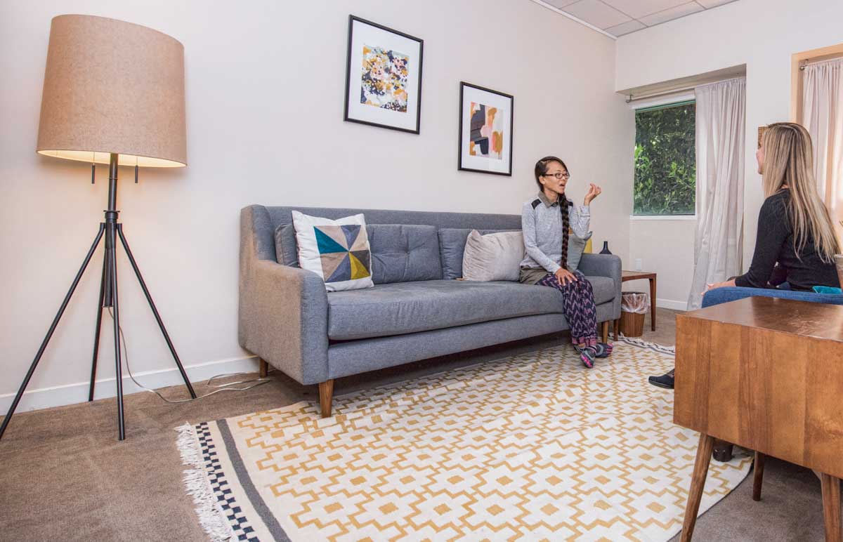 A mock therapy session at Well Clinic: San Francisco — photo by Greg Goodman