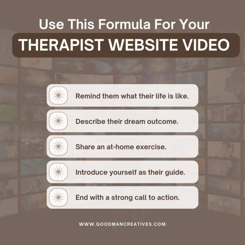 Your therapy website video framework template