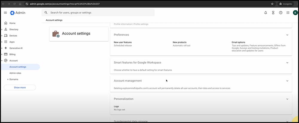 Google Workspace walkthrough for making Gmail HIPAA compliance