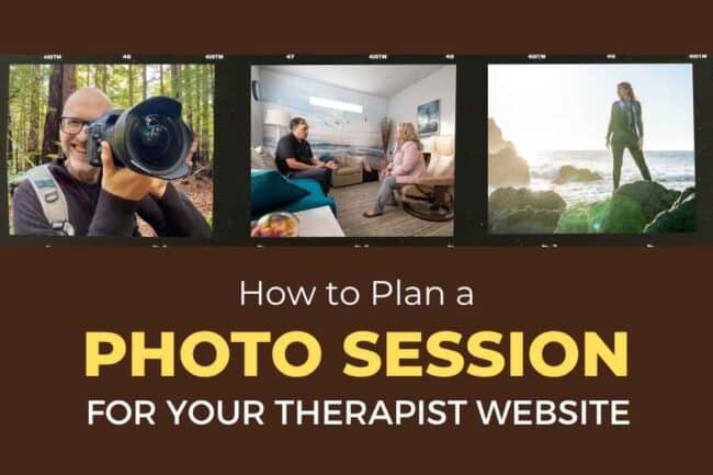 How to plan a photo session for your therapist website - tips and tricks from a pro photographer