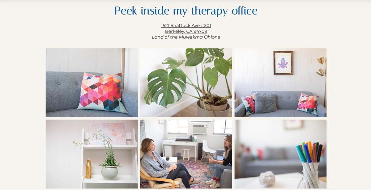 Therapist office photo session ideas