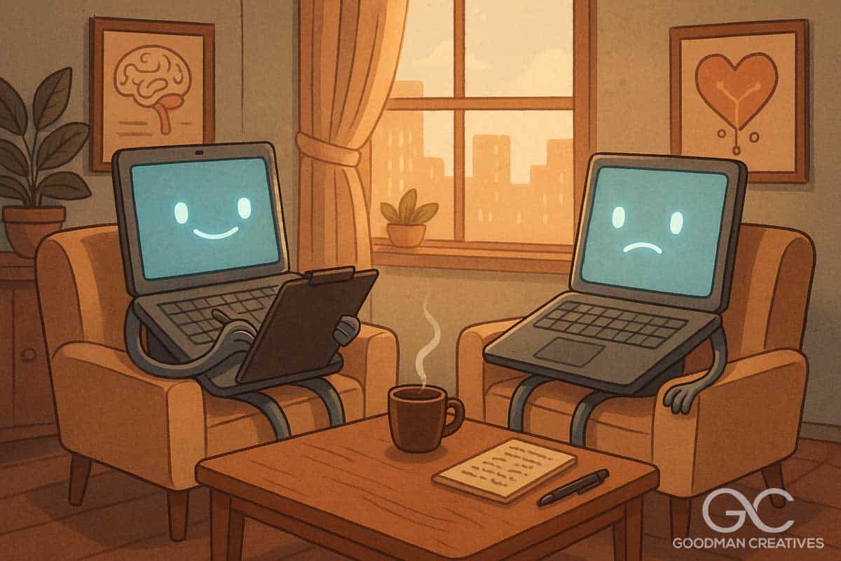 Laptop Therapy Session