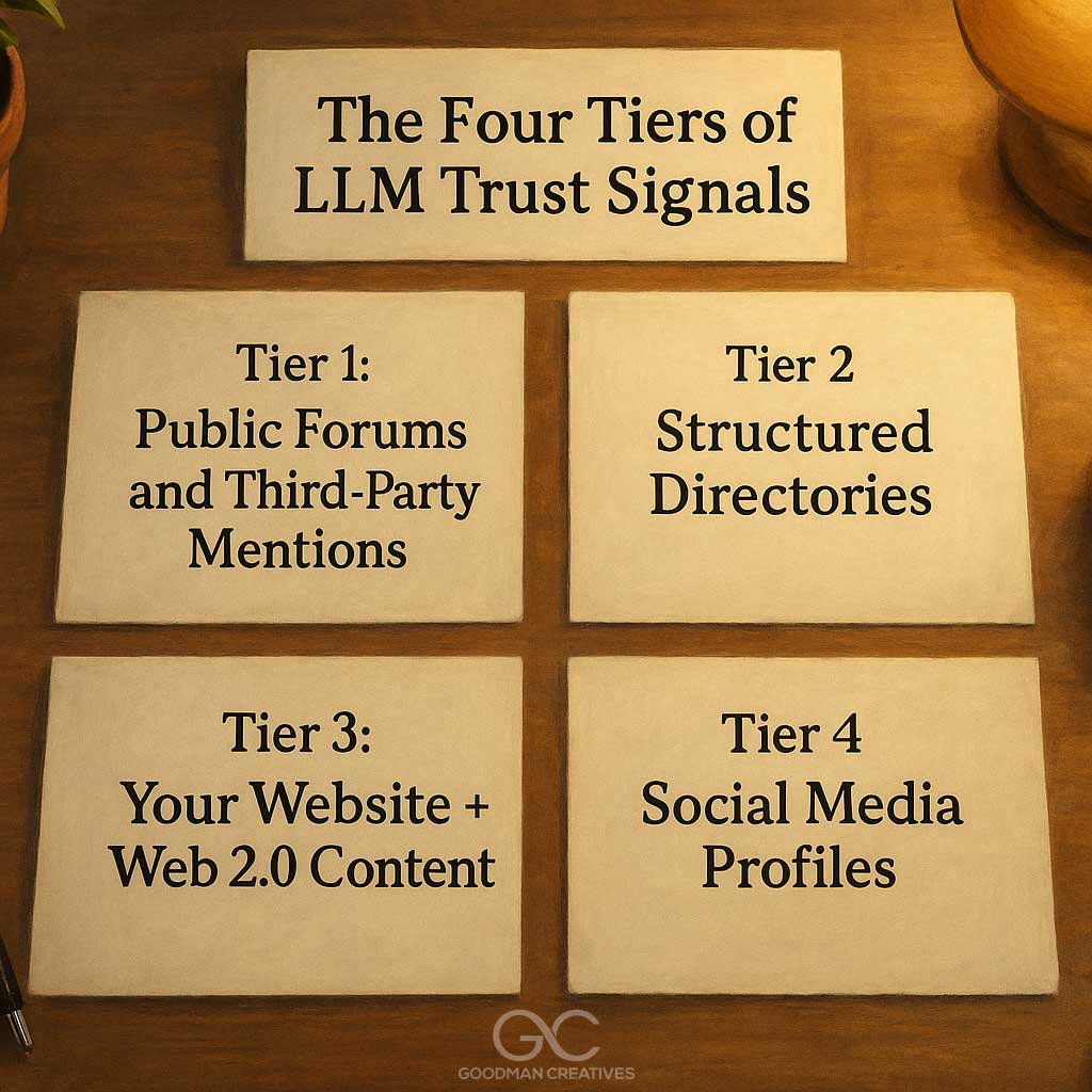 4 tiers of llm trust signals for therapists