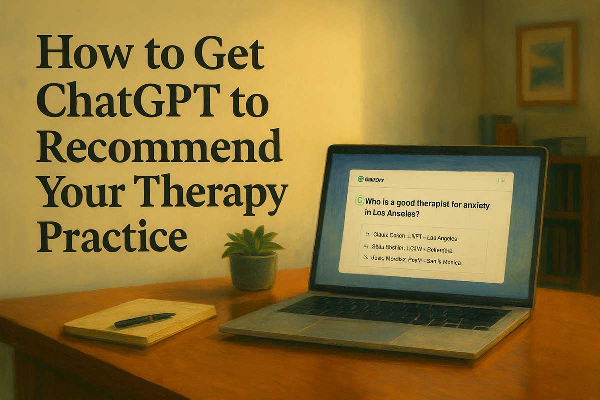 how to get chatgpt to recommend your therapy practice