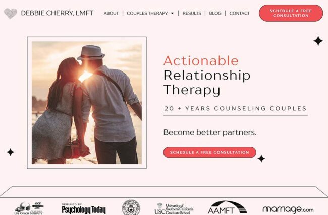 Debbie Cherry Couples Counseling Website
