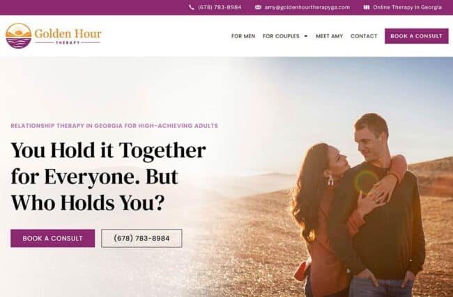 Golden Hour Therapy Website