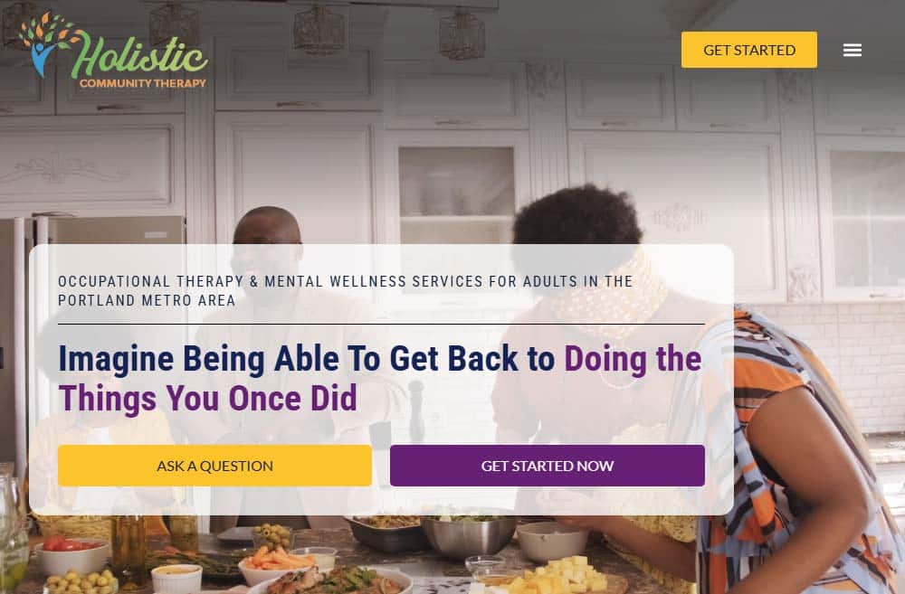 Holistic Community Therapy Mockup