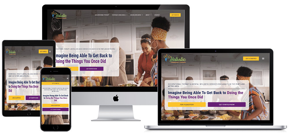 Holistic Community Therapy Mockup