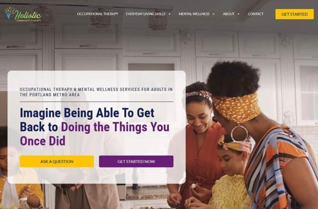 holistic community therapy website