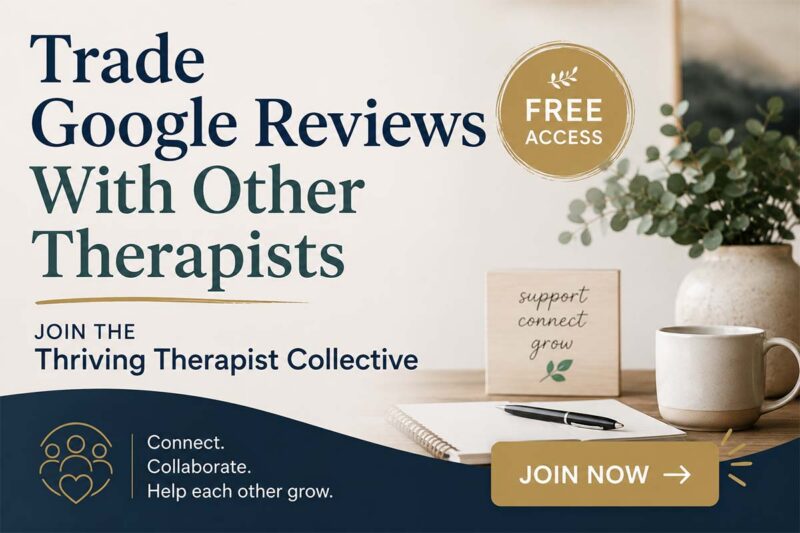 Trade Google reviews with other therapists