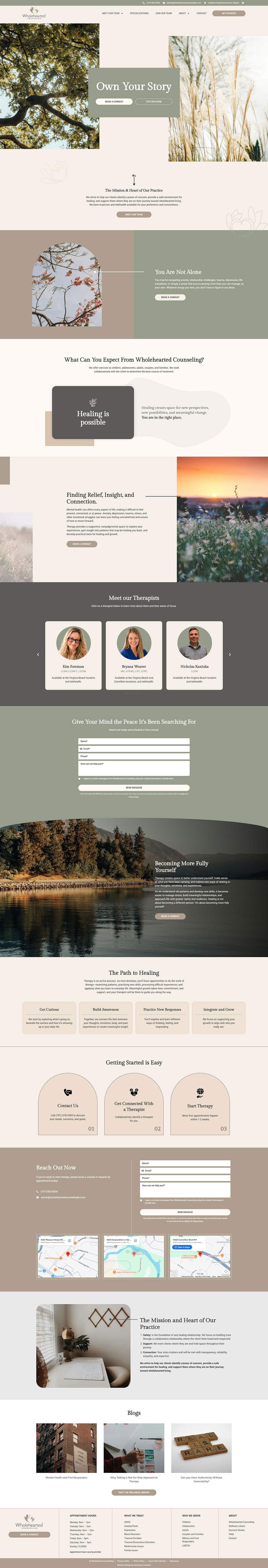 Wholehearted Counseling Full Page
