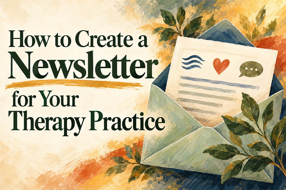 How to create a newsletter for your therapy practice