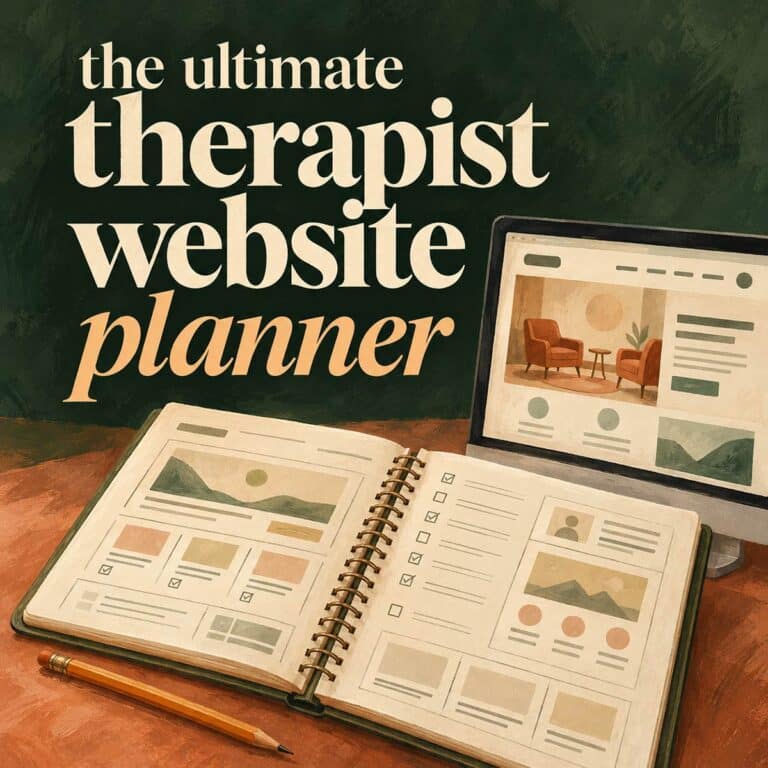 The Ultimate Therapist Website Planner